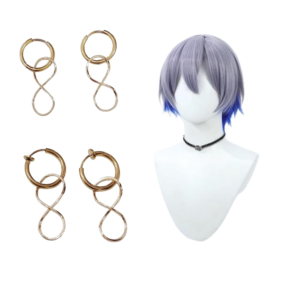小柳ロウ コスプレ 衣装 ピアス Amazon.co.jp: [ヤンババです] 小柳ロウ ウィッグ イヤリング